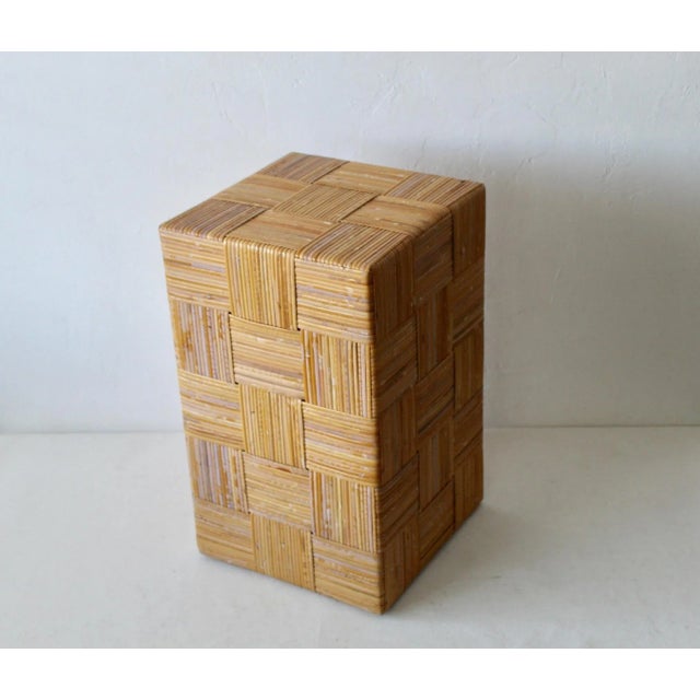 Harvey Probber Artisan Cane Stool For Sale - Image 9 of 13