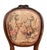 19th Century Antique 19th Century French Louis XVI Style Bergere Parlor Chair in Pink Jacquard Fabric and Pictoral Tapestry Backrest For Sale - Image 5 of 9