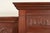 Brown R. J. Horner Style Antique Victorian Carved Walnut Triple Bookcase Cabinet, Circa 1880s For Sale - Image 8 of 12