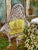 Vintage Coastal Boho Veranda Still Life Wood Framed Oil Painting on Canvas Signed For Sale - Image 10 of 12