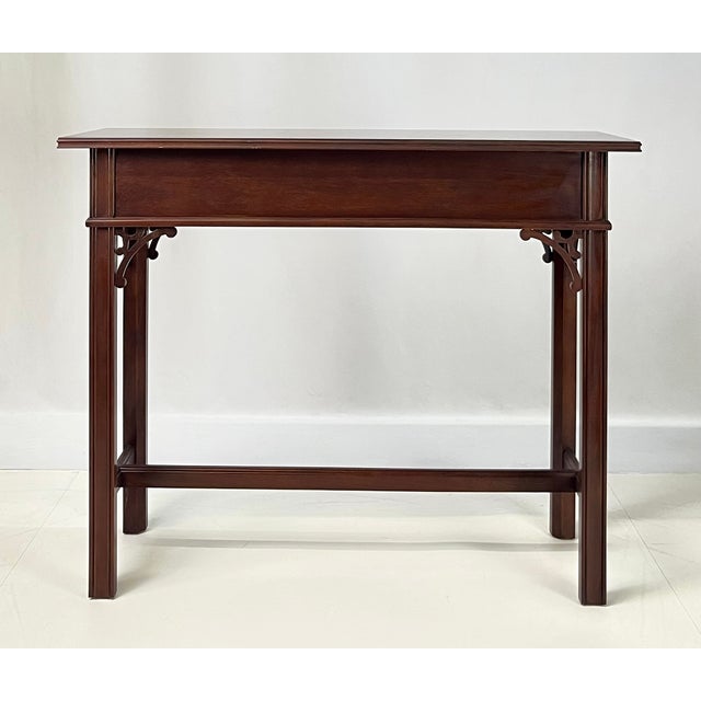 Councill Craftsmen Chippendale Mahogany Single-Drawer Console Table For Sale - Image 13 of 17