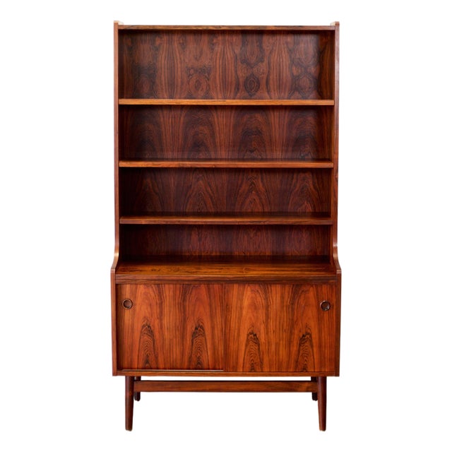 1950s Nexø Møbelfabrik Rosewood Bookcase Designed by Johannes Sorth For Sale