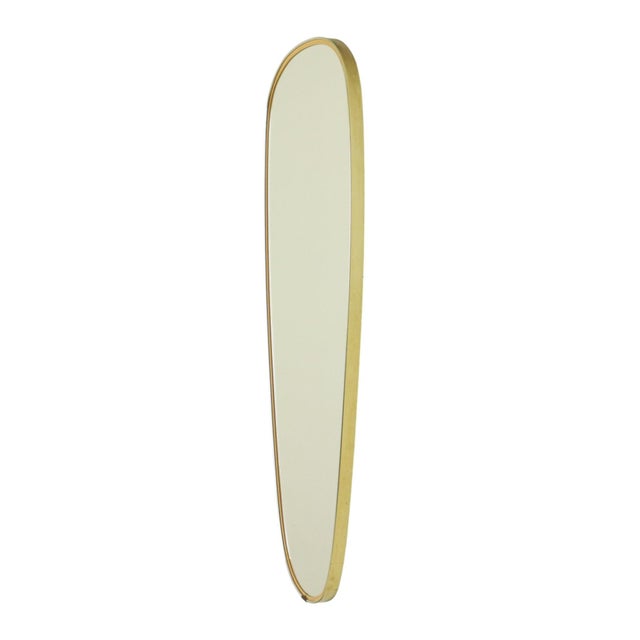 Vintage Rockabilly Freeform Mirror in Gold, 1950s For Sale - Image 9 of 13