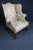Benchmade Chippendale Style Upholstered Wing Chair For Sale - Image 4 of 7