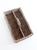 Wood Vintage Divided Wicker Gathering Basket For Sale - Image 7 of 15