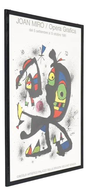 Poster by Joan Miro for the Opera Grafica Exhibition, Venice, 1981