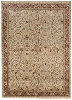 Handmade Agra Style Rug - 8'7" x 11'10"