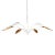 As if it has sprouted three pairs of lily petals that arc delicately away from each other, the Yuriko Chandelier is a...