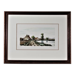 Roger Hebbelinck, Landscape with Pond For Sale