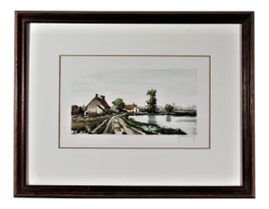 Roger Hebbelinck, Landscape with Pond