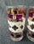 Vintage MCM, set of 4 Culver LTD, 22 Kt gold starburst pattern highball glasses. Glasses are accented with gold, purple...