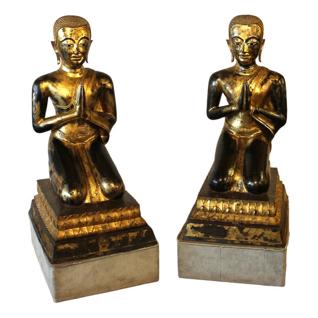 Monks, 18th-Century, Bronze, Set of 2 For Sale