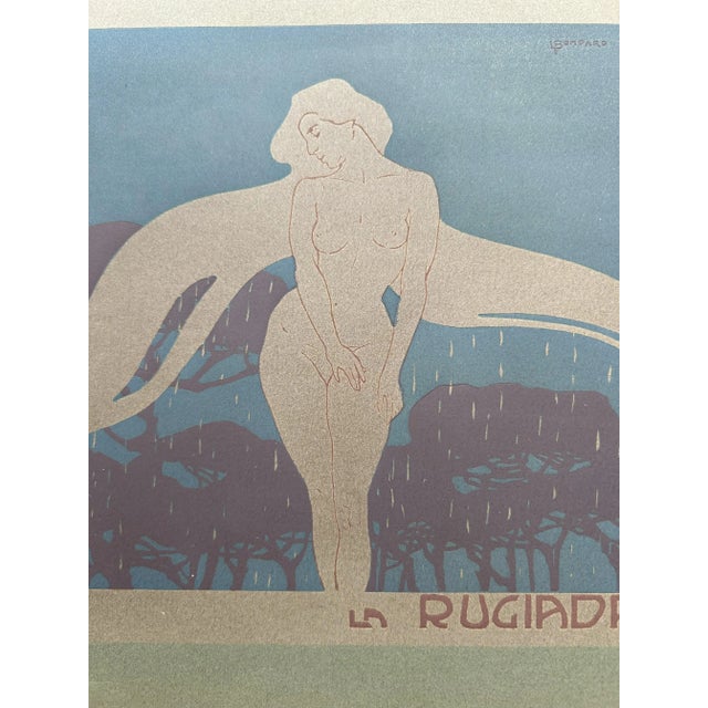 Luigi Bompard, La Rugiada, 1905, Woodcut For Sale - Image 3 of 11