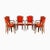 Red Red Dining Chairs, Set of 6 For Sale - Image 8 of 8
