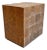 Washed Teak Cube Side Table For Sale