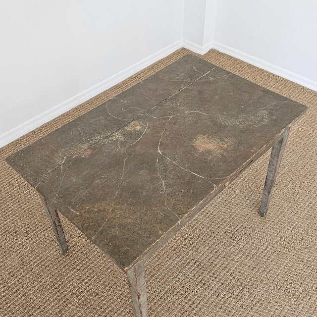 Antique Primitive Painted Pine Farm Table - Circa 1870 For Sale - Image 11 of 13