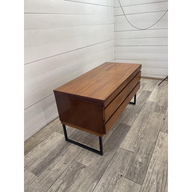 Vintage-Retro Chest of Drawers by Novy Domov type Belmondo 1969 New painted iron legs painted in black In superb condition...
