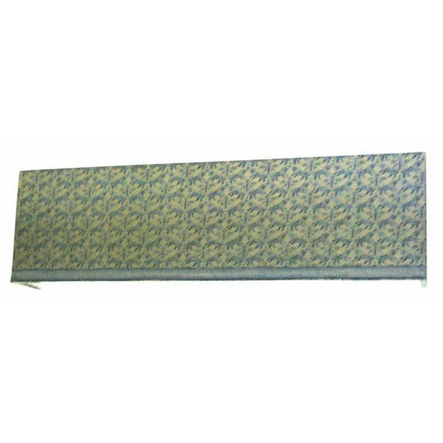 Textile Vintage Mariano Fortuny Fabric Draperies Famed Sister Parrish Library-Fabric "Richelieu' Pattern Blu For Sale - Image 7 of 8