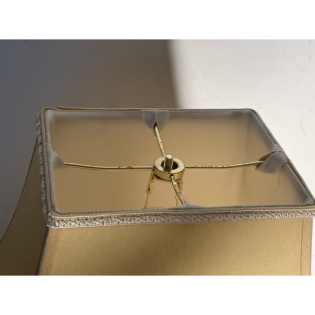 Vintage Cream Domed Lamp Shade For Sale - Image 4 of 5
