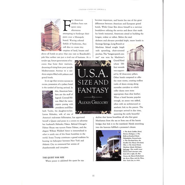 White "Grand American Hotels" 1989 Donzel, Catherine and Gregory, Alexis For Sale - Image 8 of 12