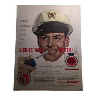 1953 Lucky Strike & Oldsmobile Ads - A Pair For Sale