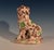 English Creamware Pottery Model of a Seated Lion, with a Whieldon-type tortoise-shell glaze, Circa 1765-85 (Ref:...