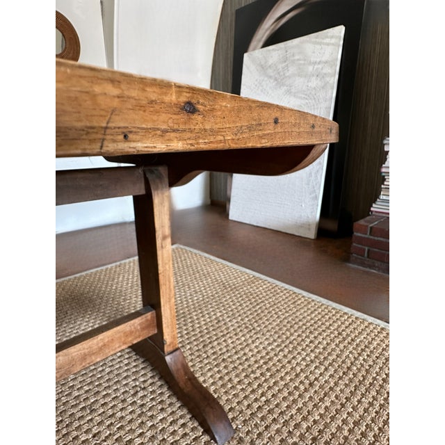 19th-Century French Provincial Oval Tilt-Top "Vendange" Wine Tasting Table For Sale - Image 14 of 15