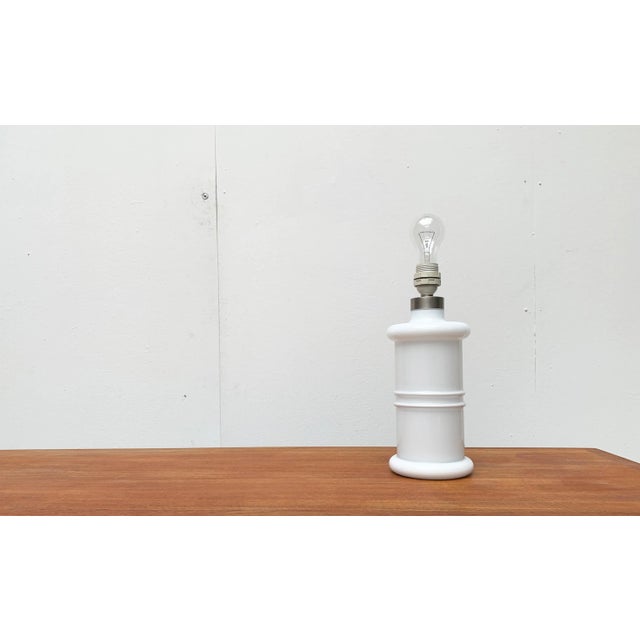 Vintage Danish Glass Apoteker Table Lamp by Sidse Werner for Holmegaard For Sale - Image 11 of 18