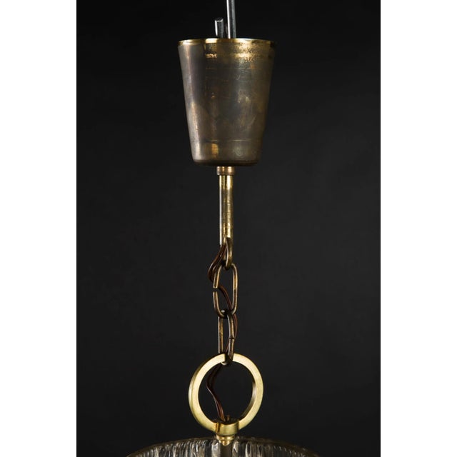 Mid-Century Modern Structured Glass Pendant from Kalmar, 1950s For Sale - Image 3 of 6