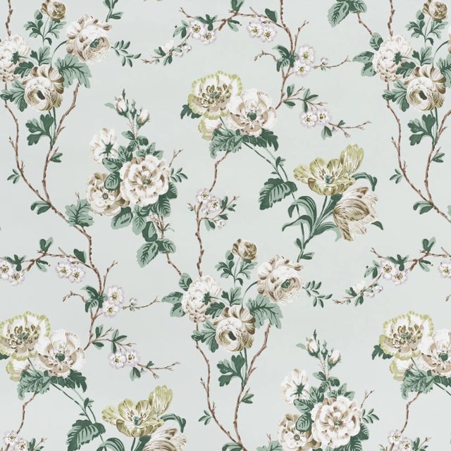 Not Yet Made - Made To Order Sample - Schumacher x Veere Grenney Betty Wallpaper in Celadon For Sale - Image 5 of 5