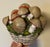 Mid-Century Modern Italian Pottery Tromp l'Oeil Faux Basket of Mushrooms For Sale - Image 3 of 12