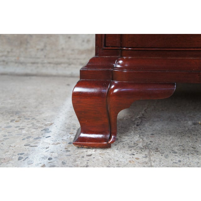 Mid 20th Century Kindel Winterthur Collection Mahogany Goddard Townsend Secretary Writing Desk For Sale - Image 10 of 12