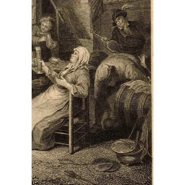 Rare Engraving Michal Plonski After Adriaen Van Ostade "Un Estaminet" Early 19th C. For Sale - Image 11 of 12