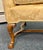 Champagne Mid 20th Century Damask Upholstered Oversized Chair / Petite Settee For Sale - Image 8 of 12
