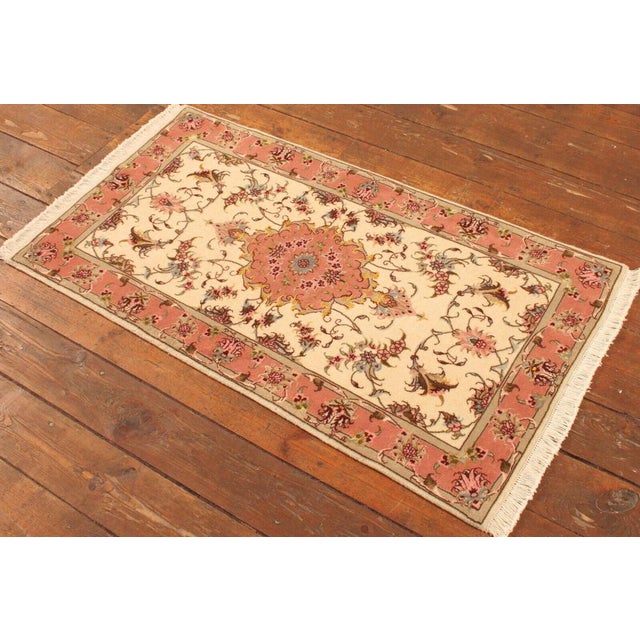 Hand-Knotted Middle Eastern Rug with Decorative Pattern For Sale - Image 5 of 10
