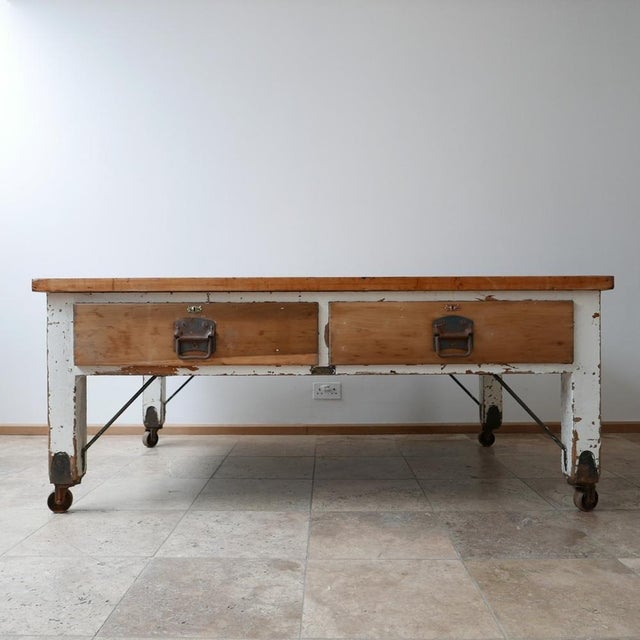 Antique Bakers Prep Table in Wood For Sale - Image 13 of 13