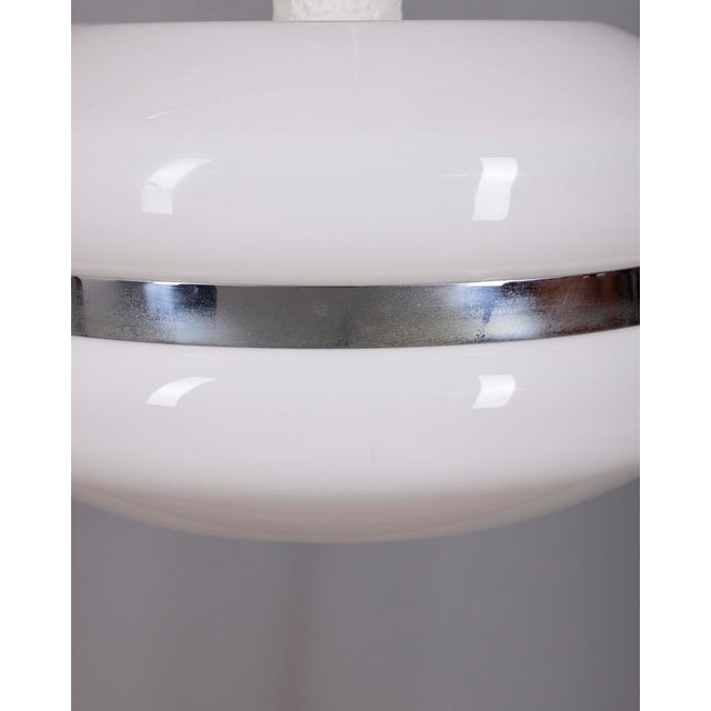 Vintage Italian White Plastic Pendant, 1970s For Sale - Image 6 of 10