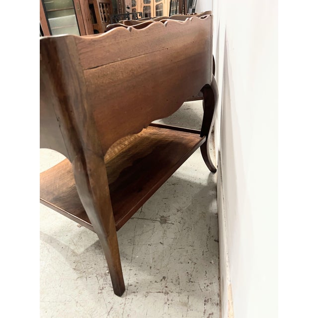 Louis XV Style Bedside Tables in Walnut, Set of 2 For Sale - Image 6 of 11