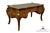 Vintage French Provincial Louis XV Burled Walnut & Kingwood Bureau Plat / Executive Desk W. Tooled Leather Top & Gilt Figural Mounts For Sale In Kansas City - Image 6 of 11