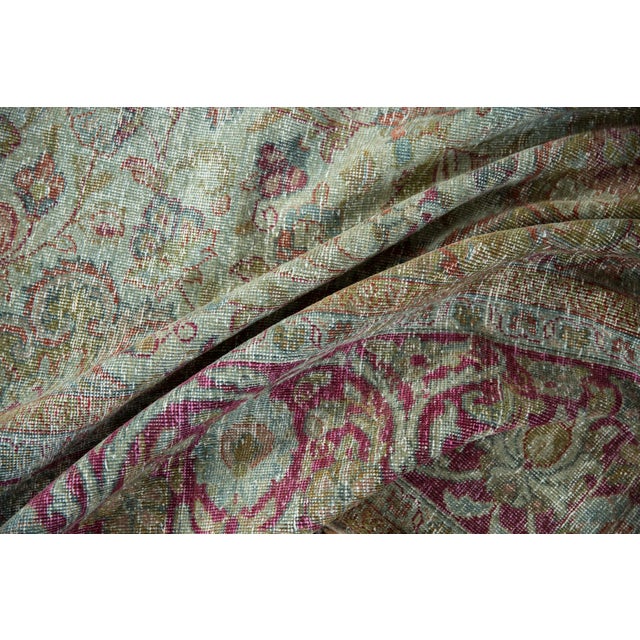 Vintage Distressed Mahal Rug - 10' X 16' For Sale - Image 4 of 12
