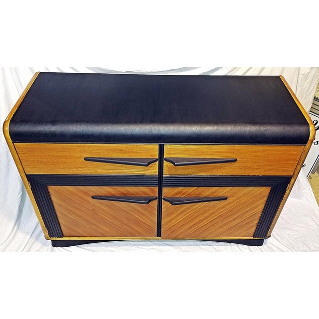 1950s Midcentury Modern-Art Deco Buffet or Dresser For Sale - Image 4 of 9