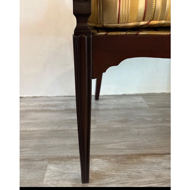 A George III Style Hand Carved Mahogany Settee, Late 19th Century For Sale - Image 11 of 11