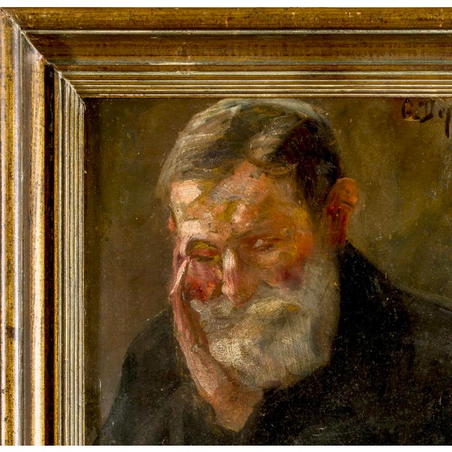 Portrait Composition, 1800s, Oil Painting on Panel, Framed For Sale - Image 3 of 14