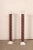 An Italian pair of barley twist columns with faux-painted porphyry, from the early 20th century. This antique pair of...