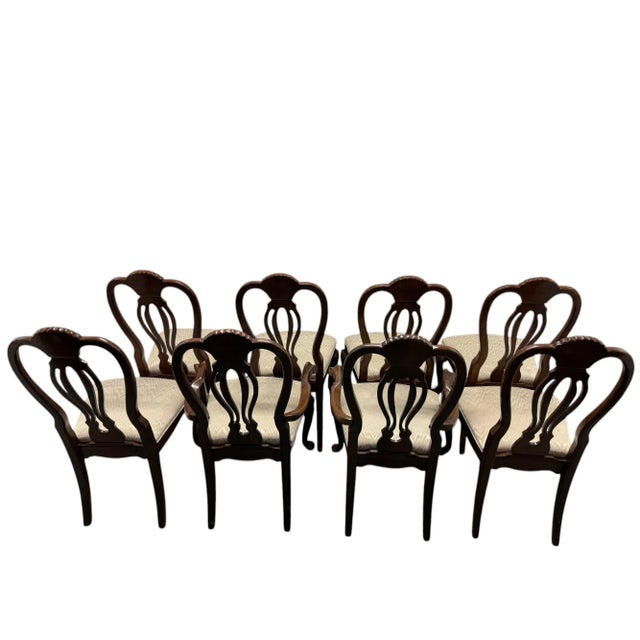 Universal Furniture Universal Furniture Chippendale Dining Chairs - Set of 8 For Sale - Image 4 of 12