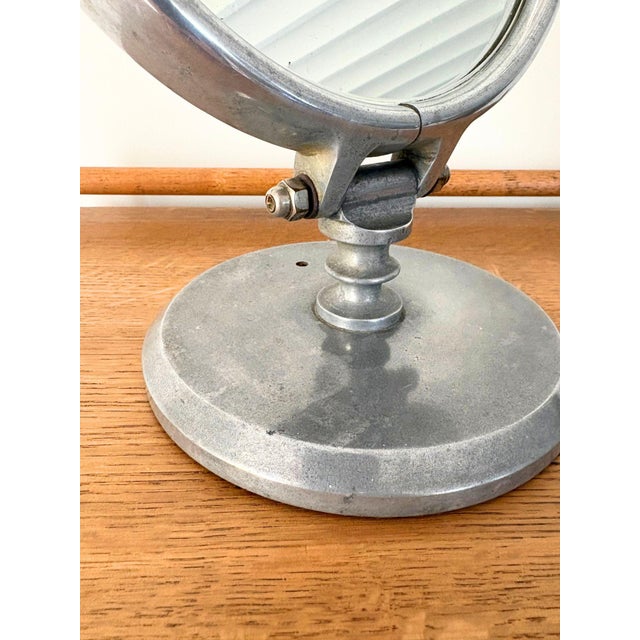 Silver Art Deco Chrome Vanity Dressing Table Mirror, 1920s For Sale - Image 8 of 9