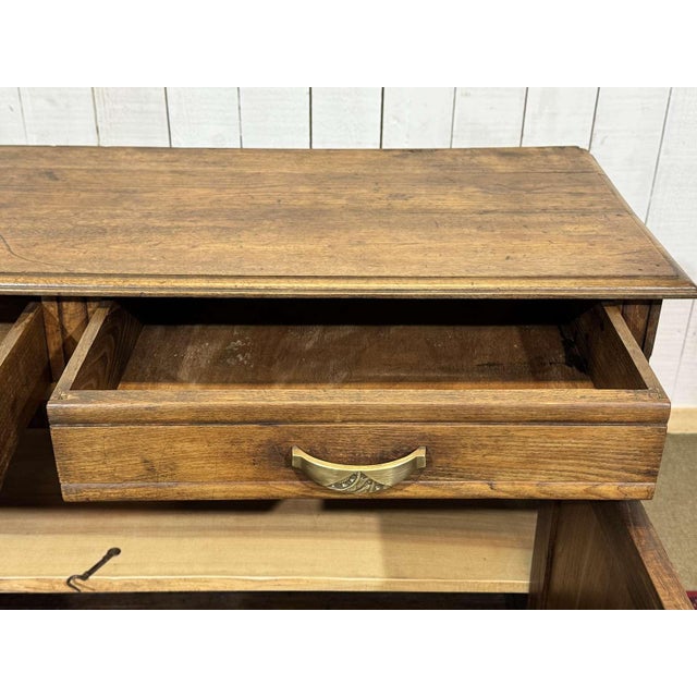 Brown Art Deco Rustic Sideboard in Chestnut, 1930s For Sale - Image 8 of 15