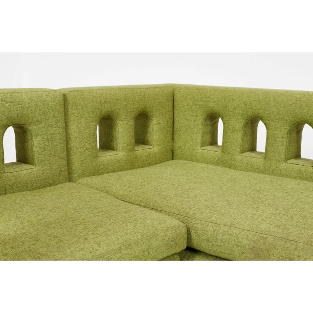 Postmodern Roy McMackin Postmodern Romanesque Sectional Sofa, Domestic Furniture, 1990s, Usa. For Sale - Image 3 of 10