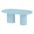 Elora Blue Lacquer Oval Dining Table For Sale - Image 9 of 9