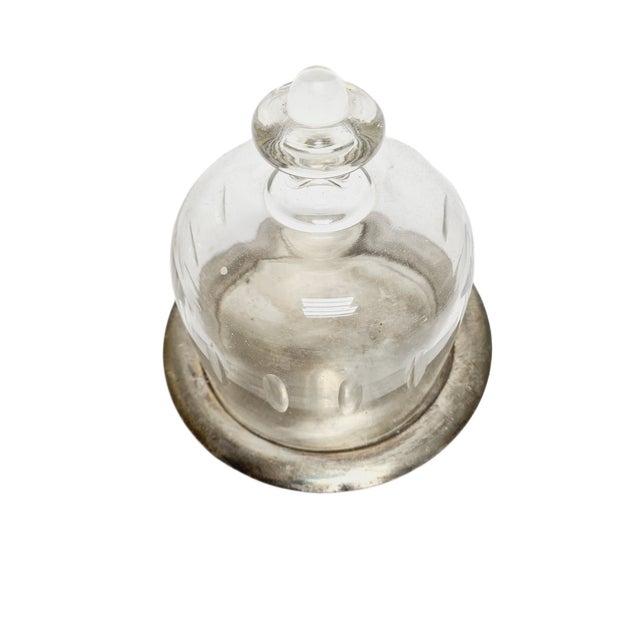 Art Nouveau Bowl with Crystal Cake Cover, Germany, 1920s, Set of 2 For Sale - Image 17 of 18